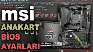 MSI Anakart BİOS Ayarları - Performans, Overclock, Undervolt 2024