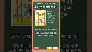 지팡이4 일진타로오늘의카드_프로포즈 결혼하고 싶은101 #타로해석 #타로배우기 #타로리딩