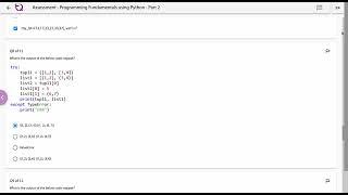 Assessment ( ANSWERS ) | Programming Fundamentals using Python Part 2 | INFYTQ