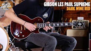 No Talking...Just Tones | Gibson Les Paul Supreme | Dark Wine Red