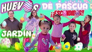 HUEVOS DE PASCUA EN EL JARDÍN¡¡ESCONDIDOS!! CYNTHIA Y RUTH LOS DECORAN️_NALUCHI VLOG