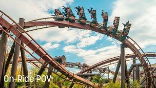 Nemesis Inferno at Thorpe Park - POV - Front Row - 4K - 2023