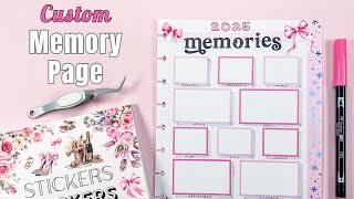 Plan With Me - Custom 2025 Memory Page for my Patron, Ally! Classic Happy Planner