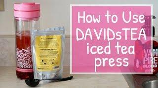 How to Use DAVIDsTEA Iced Tea Press