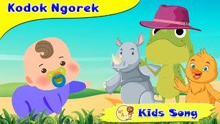 Lagu anak anak - Kodok ngorek - animasi bebek, ayam dan kucing lucu  // WE ART KIDS SONG