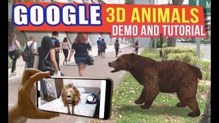 How to use Google 3D Animals | Google 3D Animals Demo