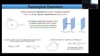 HEP Seminar - Topological operators in quantum field theory, and their fate in gravity