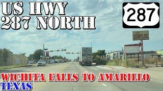 US 287 North - Wichita Falls to Amarillo - Texas - 4K Highway Drive