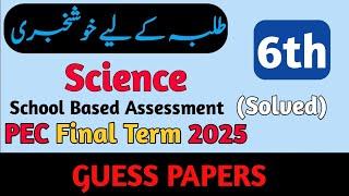 Class 6 Science Paper Final Term 2025 | Science Class 6 ka Paper Final term 2025