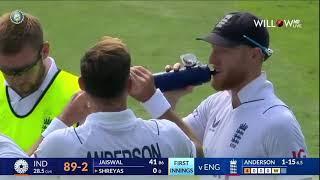 Yashsvi jaiswal 179 run India vs England 2nd test highlights 1day