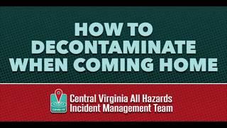 COVID-19: How to decontaminate when coming home