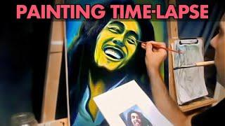 Bob Marley : Oil Painting Time-lapse