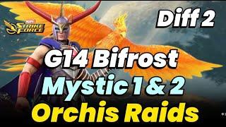 ORCHIS MYSTIC NODE 1 & 2 GUIDE! DIFFICULTY 2: G14 BIFROST! NO ODIN OR MEPHISTO | MARVEL Strike Force