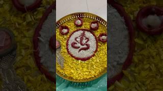 Easy ganapati arati thali decoration #shorts #trending #ganesh #diy