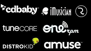 Amuse Vs Distrokid Vs Tunecore Vs OneRpm Vs CdBaby Vs Routenote Vs Imusician - ANALISIS