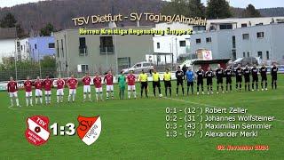 TSV Dietfurt – SV Töging/Altmühl 1:3 - Herren Kreisliga Regensburg Gruppe 2