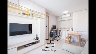 [元朗采葉庭 - 2房單位 完工相]  [簡約風格] [RS Concept design] [全屋裝修連設計]