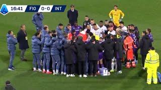 Pray for Edoardo Bove Collapsed Today , Fiorentina vs Inter Milan (0-0), Match Abandoned