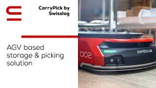 CarryPick by Swisslog: AGV based storage & picking solution (Automated Guided Vehicles - AGVs)