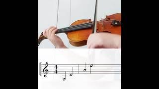 생초보 바이올린 개방현 연습 악보 Violin Open String