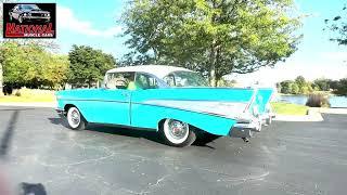 FOR SALE 1957 Chevrolet Bel Air Turquoise @ www.NationalMuscleCars.com #NationalMuscleCars