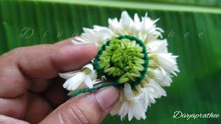 Different method to make flower bun/jasmine flower billai/jasmine brooch/DIY French flower garland