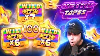 I SPUN IN this MAX BET BONUS on the NEW RETRO TAPES!... INSANE MAX WIN SET UP?! (Bonus Buys)