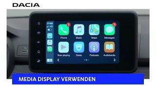 DACIA SANDERO | Verwendung des Media Display | Dacia Deutschland