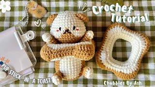 ⟡ Crochet Amigurumi Tutorial | Pup stuck in toast  ⟡