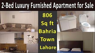 2 Bed Luxury Apartment For Sale in Bahria Town Lahore, 806 Sq ft Fully Furnished Flat | 0321 3000341