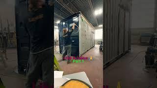 Painting shipping container bar part 1 #painting #fun #happy #love