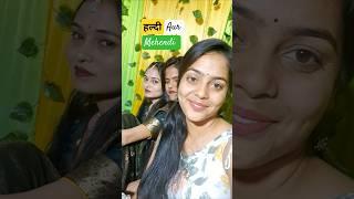 Haldi Aur Mehendi Function #wedding #mehendi #haldi  #minivlog #vlog #village #shorts