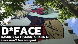 DFace his wall in Paris 13th - "Love will not tear us apart"