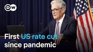 US Federal Reserve cuts interest rates by half a percentage point | DW News