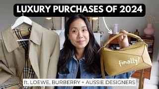 LUXURY PURCHASES of 2024 | ft. Loewe Puzzle Bag (finally lol), Flamenco Clutch, Vintage Burberry