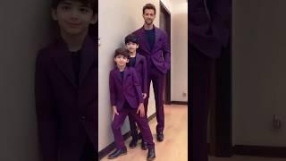 Hrithik Roshan with Son Hrehaan Roshan and Hridhaan Roshan #hrithikroshan #ytshort #shorts #couple