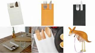 Automatic Kangaroo Dinner Cutlery Paper Napkin Serviette Air Laid Paper Folding Machine