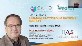 CAHO - ISQUA Webinar 3 : Human Factors in Patient Safety
