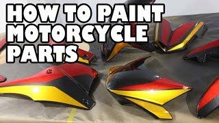 How to Spray Paint Motorcycle Parts. Speed T Project