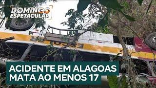 Acidente de ônibus mata ao menos 17 pessoas em Alagoas