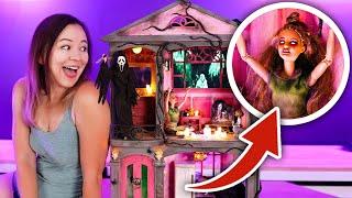 We made a Barbie NIGHTMARE DOLLHOUSE for Halloween!