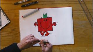 M&S | How to draw Mr. Strong with Adam Hargreaves.