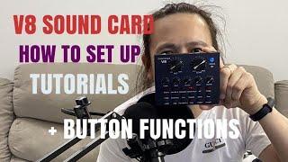 V8 SOUND CARD TUTORIAL | EASY AND SIMPLE ( SHORTEN VID)