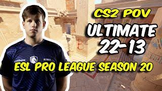 CS2 POV | Liquid ultimate (22/13) vs Complexity (Anubis) @ ESL Pro League Season 20