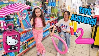 Esma ve Asya Tatil Alışverişi Yaptı !!