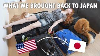 What we brought back to Japan on our trip to America