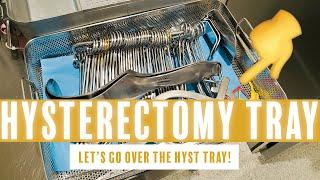 INSTRUMENTS: HYSTERECTOMY TRAY