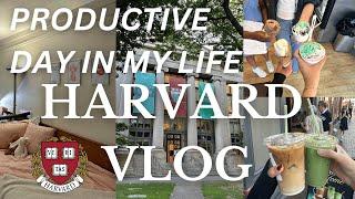 HELAINE at HARVARD ep 1  productive day, college life, study motivation, yummy eats, gym & classes