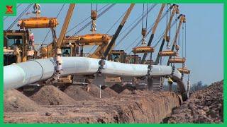 Construction Process Of One Of The Largest Oil And Gas Pipelines In The World.