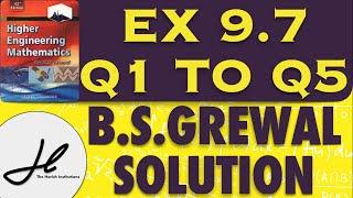 Bs grewal ex 9.7 ques 1 to 5 Btech Engineering Mathematics